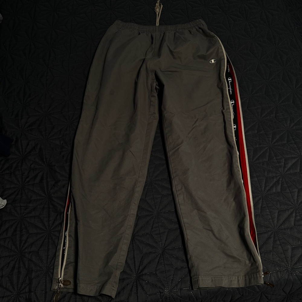 Champion Men’s Sweatpants with Red Side Stripe